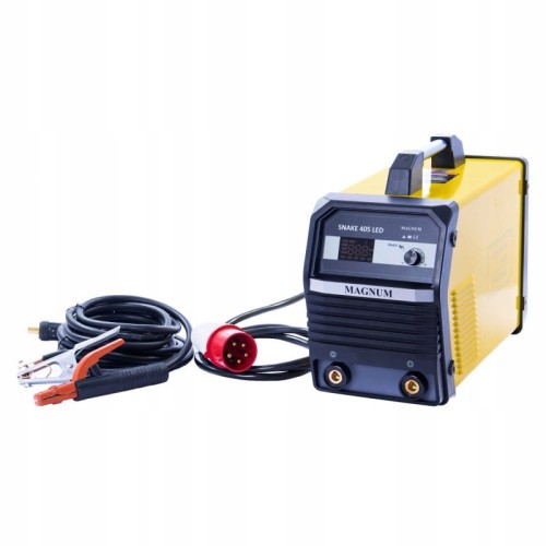 Przejdź do produktu MAGNUM SPAWARKA INWERTOROWA MMA SNAKE 405 LED