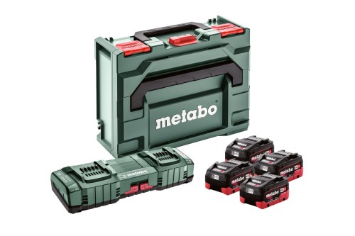 Przejdź do produktu METABO ZESTAW PODSTAWOWY 4x LiHD 5,5 Ah ASC 145 DUO + metaBOX 145