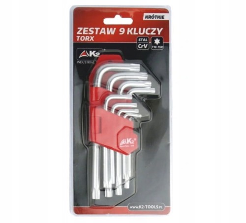 Przejdź do produktu K2 ZESTAW KLUCZY TROX KRÓTKI N IMZ05 9 SZTUK