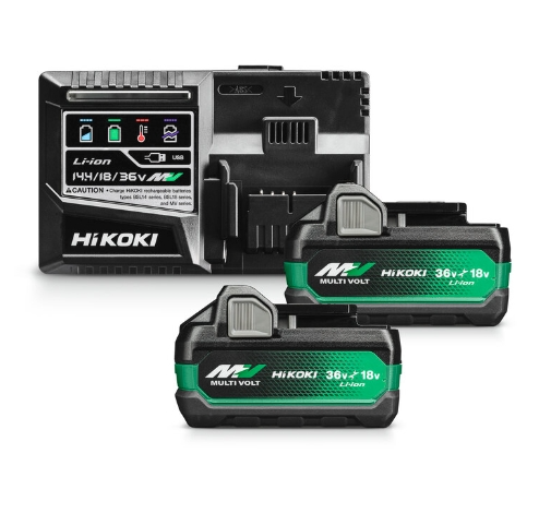 Przejdź do produktu HIKOKI ŁADOWARKA + 2 AKUMULATORY BSL36A18X 2,5Ah/5Ah UC18YSL3 WHZ ZESTAW UC18YSL3WHZ
