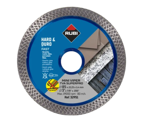 Przejdź do produktu RUBI 32951 TARCZA DIAMENTOWA MINI VIPER-TVA 85 SUPERPRO