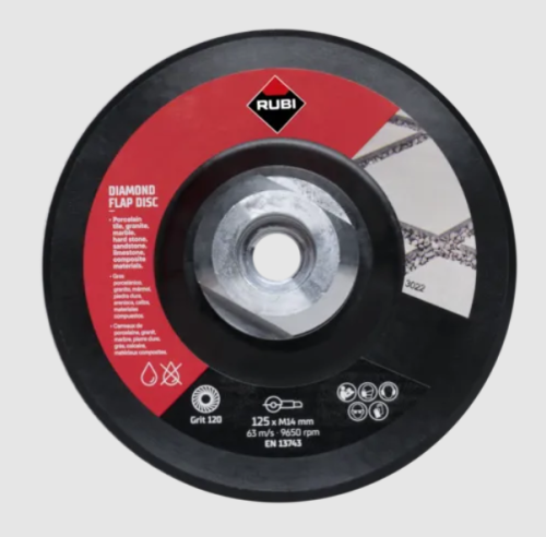 Przejdź do produktu RUBI 32938 DYSK DIAMENTOWY FLAP DISC 100/120 ŚREDNI 125 MM