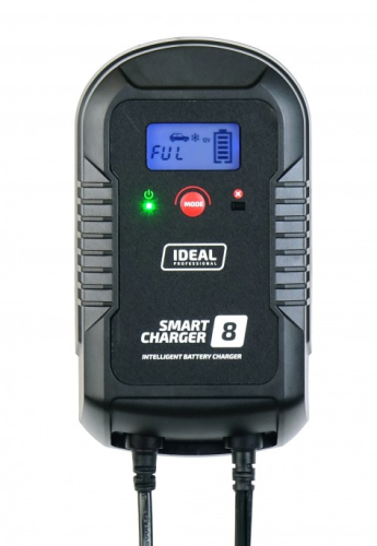 Przejdź do produktu IDEAL SMART8LCD PROSTOWNIK DO ŁADOWANIA AKUMULATORÓW SMART CHARGER 8 LCD 6/12V