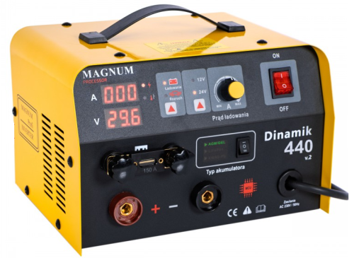 Przejdź do produktu MAGNUM PROSTOWNIK Z ROZRUCHEM INWERTOROWY DINAMIK 440 V.2 12/24V 230V