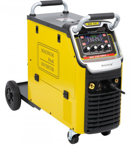 Przejdź do produktu MAGNUM SPAWARKA INWERTEROWA MIG 330 MMA V2 IGBT 4x4