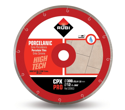 Przejdź do produktu RUBI 30963 TARCZA DIAMENTOWA DO GRESU CPX 300 PRO