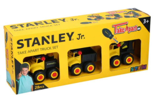 Przejdź do produktu Zestaw Edukacyjny DIY 3 Pojazdów STEM Mini Stanley Jr.