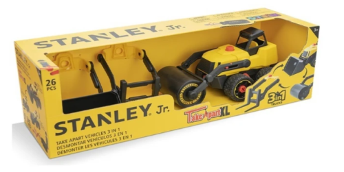 Przejdź do produktu Zabawka Edukacyjna 3 w 1 - Koparka, Walec, Wózek Widłowy DIY Stanley Jr.