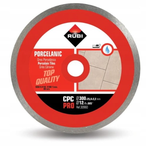 Przejdź do produktu RUBI 30960 TARCZA DIAMENTOWA DO GRESU CPC 300 PRO