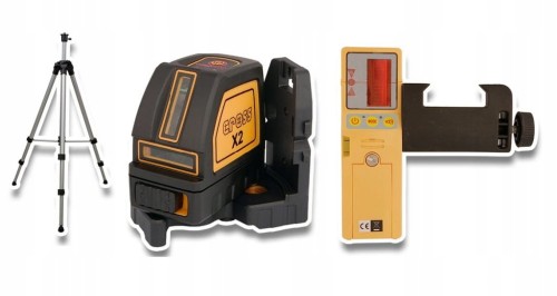 Przejdź do produktu LAMIGO ZESTAW LASER LINIOWY CROSS X2 ODBIORNIK RC-9 STATYW STL180