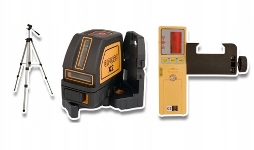 Przejdź do produktu LAMIGO ZESTAW LASER LINIOWY CROSS X2 ODBIORNIK RC-9 STATYW STL154M