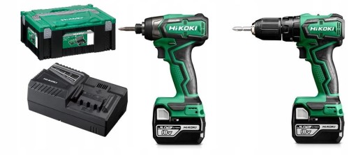 Przejdź do produktu HIKOKI AKU ZESTAW WKRĘTARKA ZAKRĘTARKA KC18DD WBZ