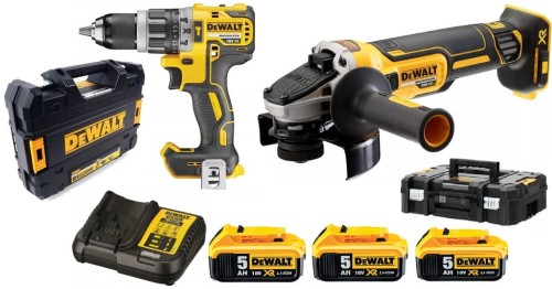 Przejdź do produktu DeWALT ZESTAW AKU WIERTARKO WKRĘTARKA SZLIFIERKA