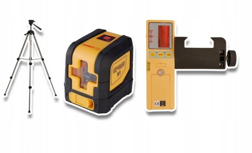 Przejdź do produktu LAMIGO ZESTAW LASER SAMOPOZIOMUJĄCY CROSSX1 ODBIORNIK RC-9 ŁATA STL170M