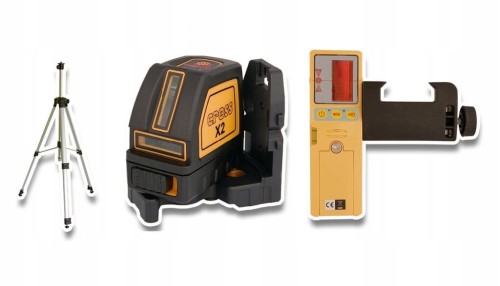 Przejdź do produktu LAMIGO ZESTAW LASER LINIOWY CROSS X2 ODBIORNIK RC-9 STATYW STL145M