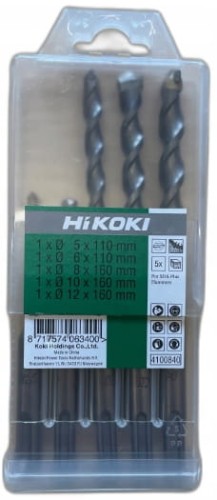 Przejdź do produktu HIKOKI WIERTŁA DWUOSTRZOWE SDS PLUS 4100840 ZESTAW 5 SZT.